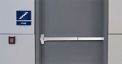 Cerradura barra antipánico para puerta de emergencia con cerradura exterior